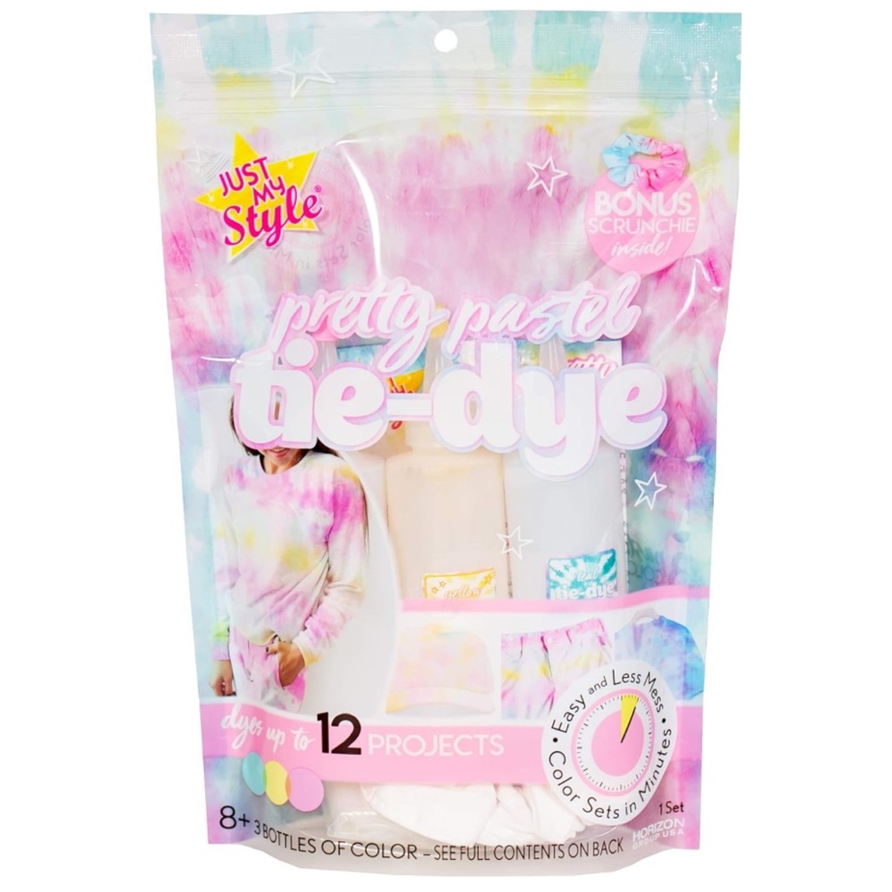 Just My Style Pretty Pastel Tie-Dye Bag by Horizon Group USA, DIY Tie Dye Kit